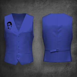 Imran Khan Vest Coat (Blue)