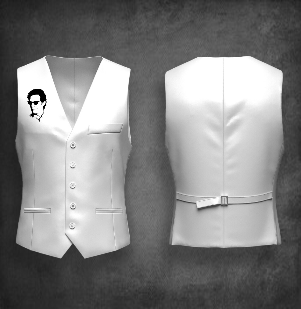 Imran Khan Vest Coat (White)